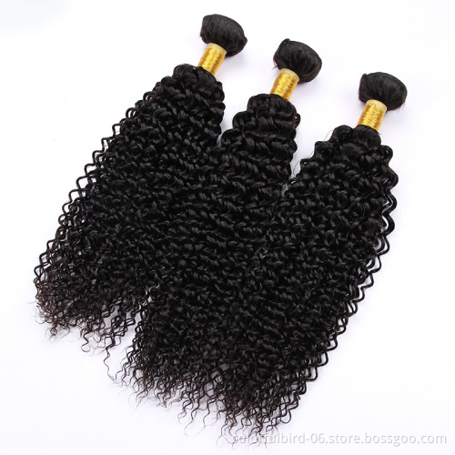 Wholesale jerry curly Double Drawn Bundles 100% Unprocessed human hair for braiding Human Virgin Brazilian Hair